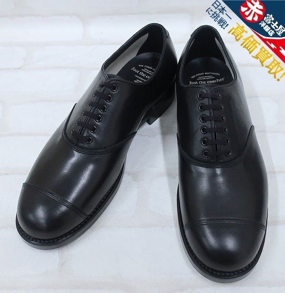 2S2510/未使用品 footthecoacher SHORTCAP フットザコーチャー キャップトゥシューズ