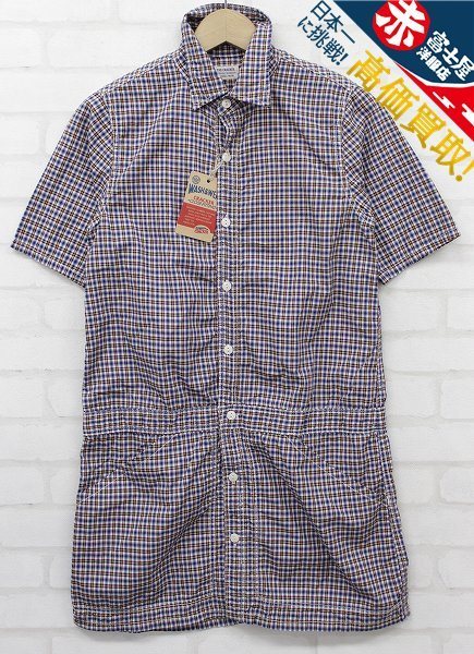 3T5585/未使用品 THE CRACKER チェックシャツワンピース クラッカー UES ウエス