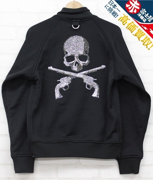 3T6150/未使用品 mastermind JAPAN×roar 村上園限定 クロスガンスカルスワロフスキージャージ マスターマインド ロアー ジャケット