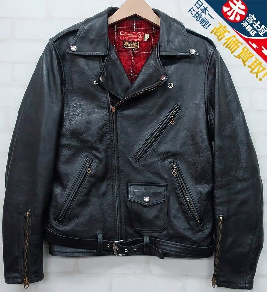 1J9657/インディアンモーターサイクル ホースハイドダブルレザーライダース Indian Motorcycle IM80099