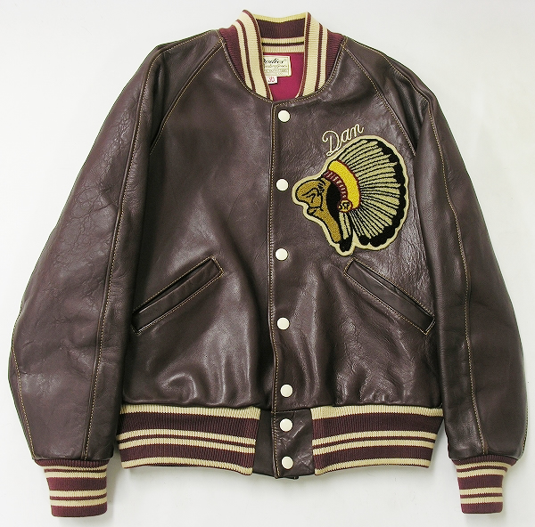 ウエアハウス ホースハイド オールレザースタジャン