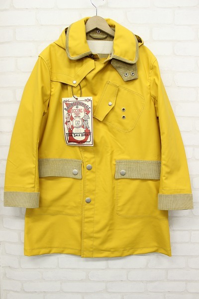 1J1308o/未使用 バーンストーマーズ ラバーライズドレインコート