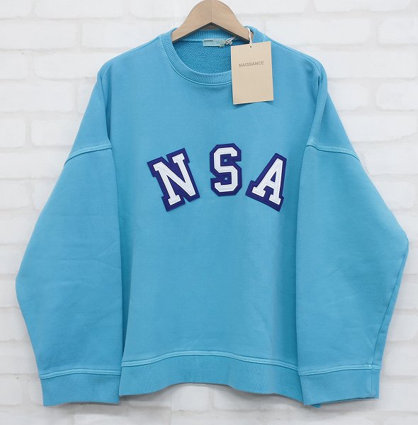 SU5T5888/新品 NAISSANCE 21S-NSA-CS-02 NSA CREW SWEAT ネサーンス クルーネックスウェット