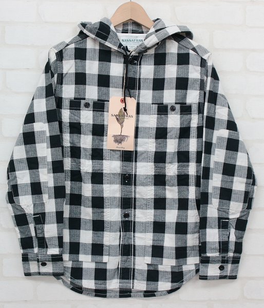 SU3T4881/新品 ササフラス フィールサンバドハーフ リップストップフードシャツ SASSAFRAS Feel Sun Bud Half Shirt Ripstop SF-171189