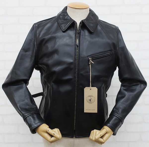 2J5761/未使用品 エアロレザー ハーフベルテッドSTF ブラック