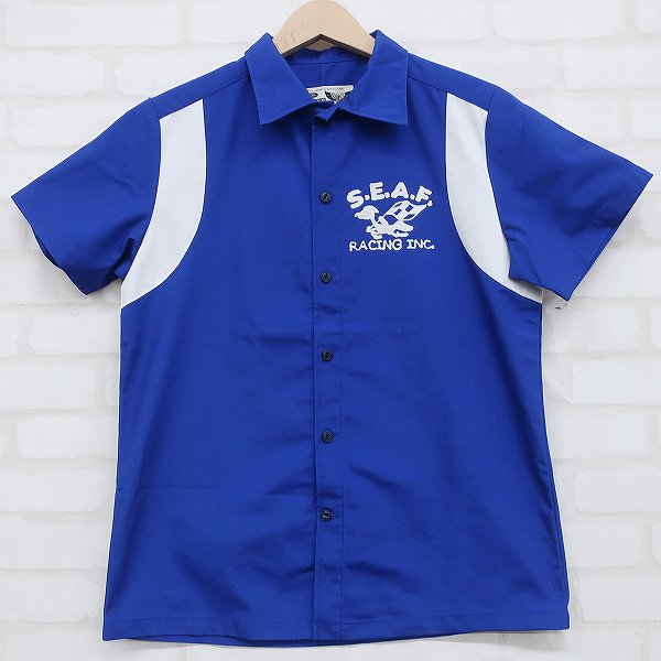 5T0889【クリックポスト対応】 世田谷ベース S.E.A.F. ピットクルーシャツ 所ジョージ