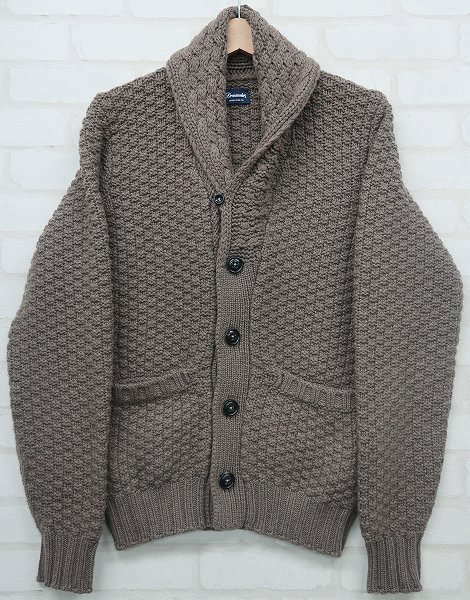 3T1687/ドルモア ショールカラーカシミヤカーディガン Drumohr