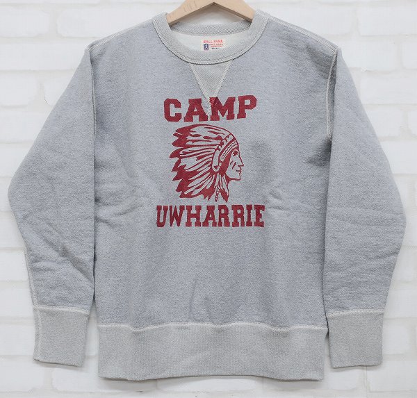 5T1781/未使用品 ジョーマッコイ BALLPARK 前Vスウェット CAMP UWHARRIE JOEMcCOY