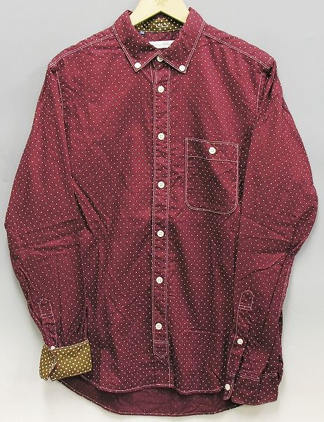 DELUXE ドット柄ボタンダウンシャツ デラックス