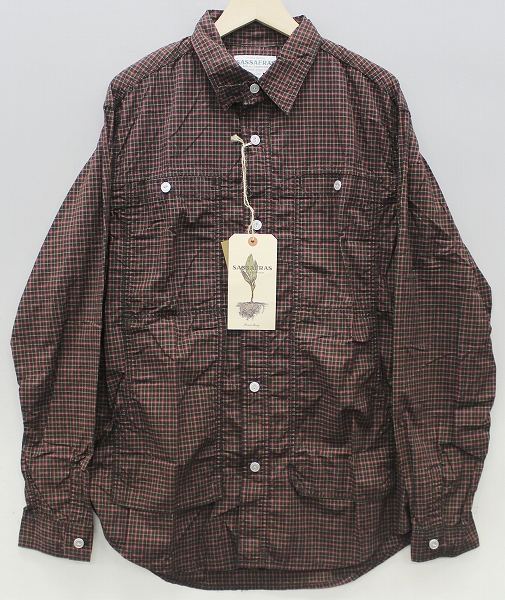 新品 ササフラス フィールサンハーフ チェックシャツ