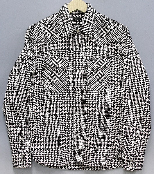 RJB デカ千鳥ヘビーネルシャツ/検フラットヘッド