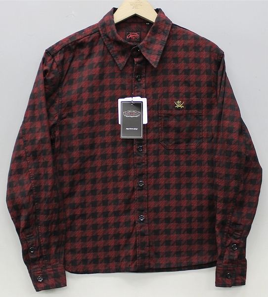 未使用品 RJB CS142L デカ千鳥チェックシャツ